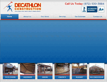 Tablet Screenshot of decathlonconstruction.com